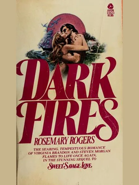 Dark Fires:(Brandon-Morgan #2) first edition cover, Avon Books 1975