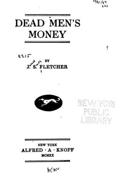 Dead Men's Money cover