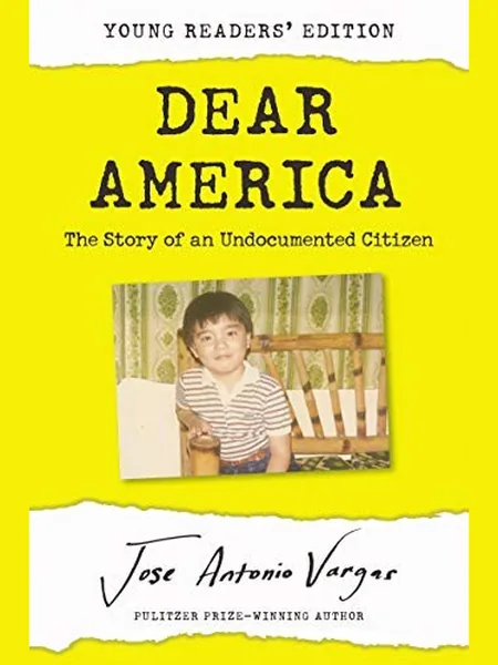 Dear America, cover of another edition (the HarperCollins 2018 cover is not yet photographed)