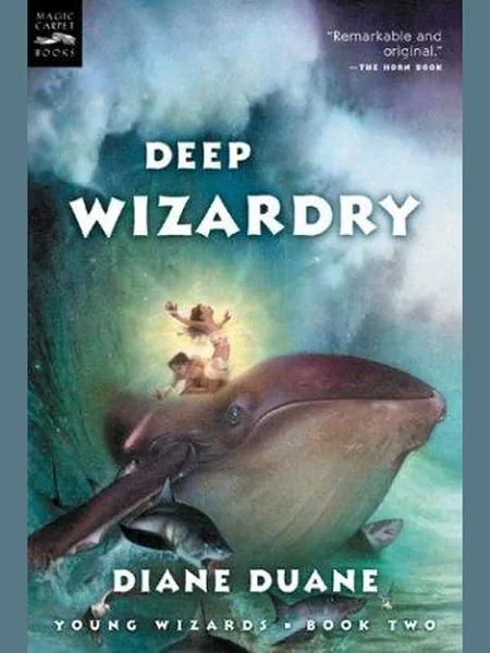 Deep Wizardry, cover of another edition (the Delacorte Press 1985 cover is not yet photographed)