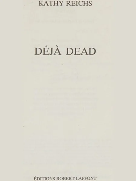 Déjà Dead cover