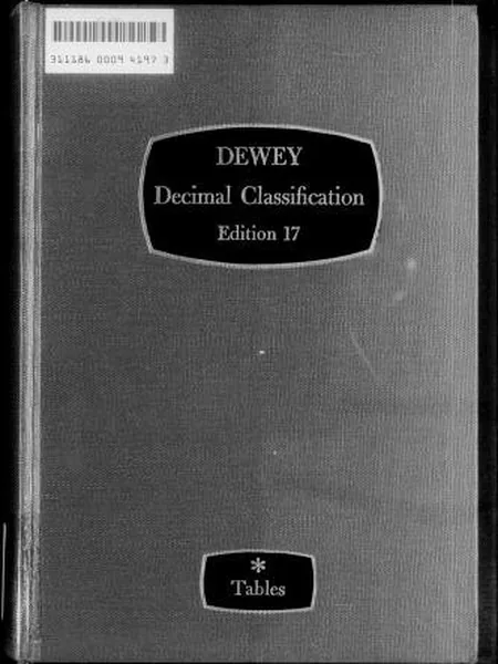 Dewey Decimal Classification and Relative Index cover