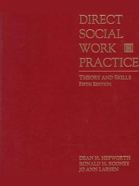 Direct Social Work Practice, cover of the Brooks/Cole Publishing, 1997 edition (the Kingsley 1989 cover is not yet photographed)