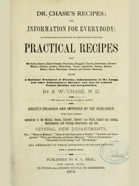 Dr. Chase's Recipes cover