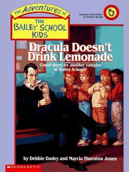 Dracula Doesn't Drink Lemonade cover, Scholastic 1995