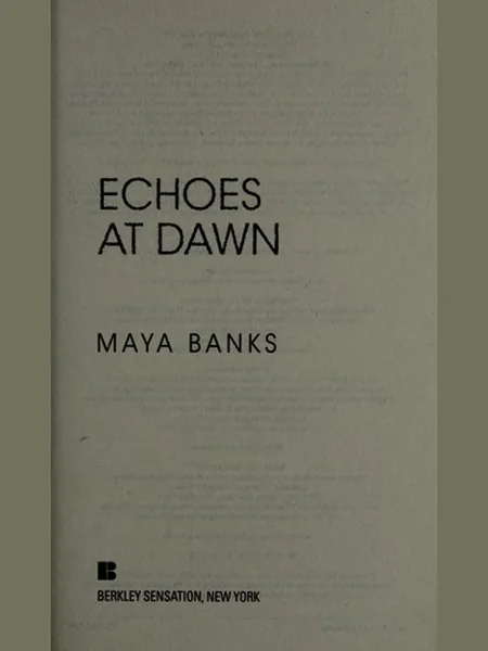 Echoes at Dawn cover