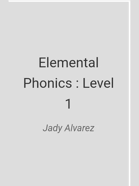 Elemental Phonics : Level 1 cover