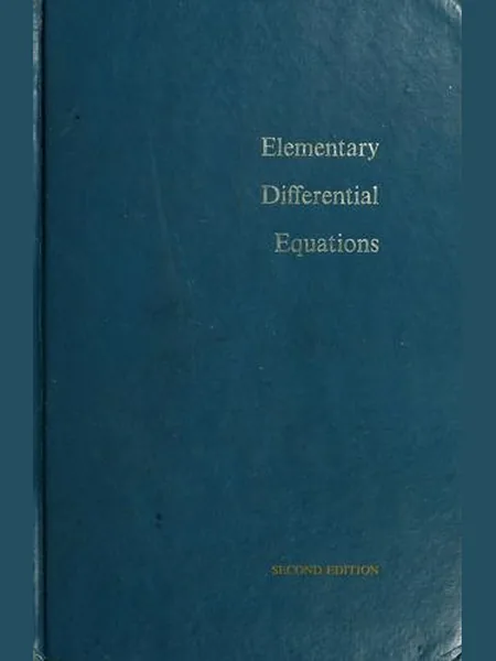 Elementary Differential Equations cover