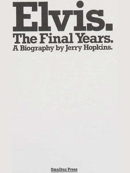 Elvis cover, Omnibus Books 1981