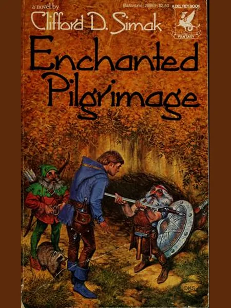 Enchanted Pilgrimage, cover of another edition (the distributed by Putnam 1975 cover is not yet photographed)