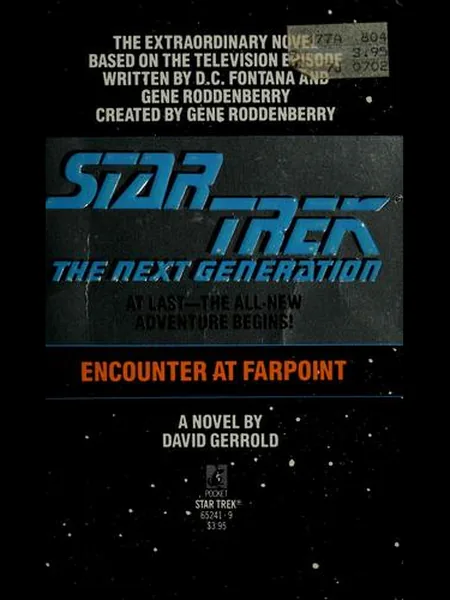 Encounter at Farpoint first edition cover, Pocket Books 1987
