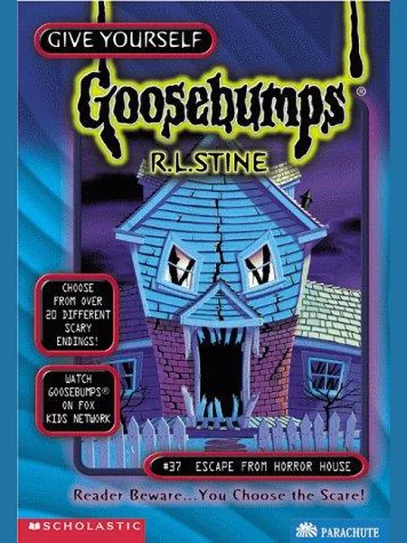 Escape from Horror House cover, Apple (Scholastic) 1999