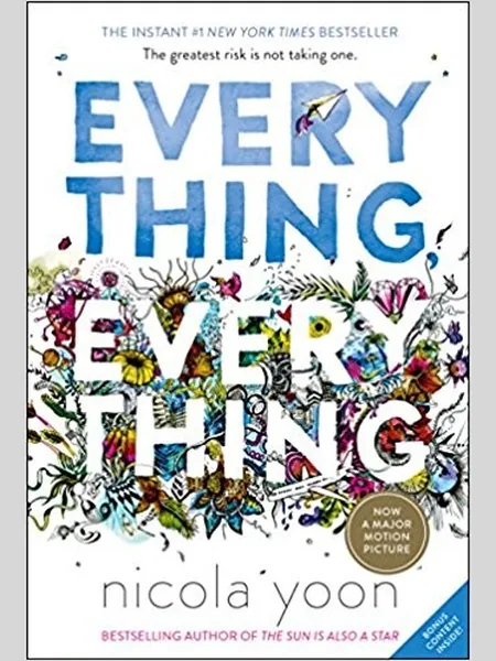 Everything, Everything, cover of another edition (the Penguin Random House Canada Young Readers 2015 cover is not yet photographed)