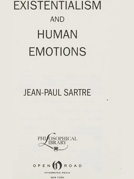 Existentialism and Human Emotions cover