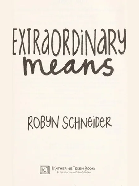 Extraordinary Means cover
