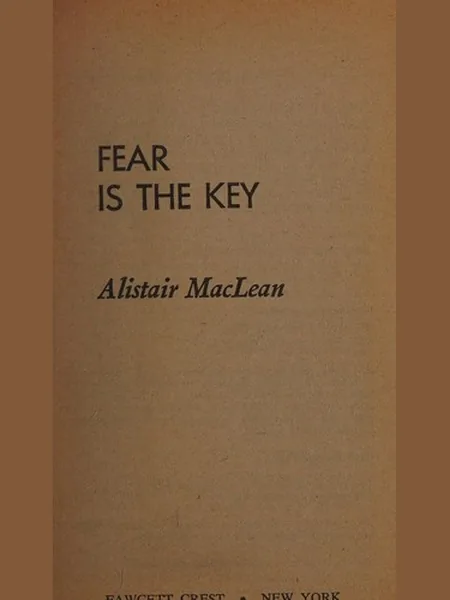 Fear Is the Key cover