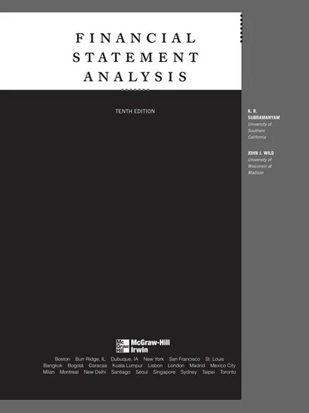 Financial Statement Analysis first edition cover, McGraw-Hill/Irwin 2009