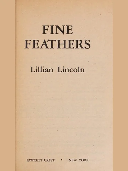 Fine Feathers cover