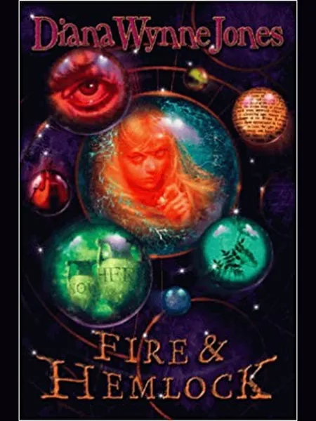 Fire and Hemlock, cover of another edition (the Methuen 1985 cover is not yet photographed)