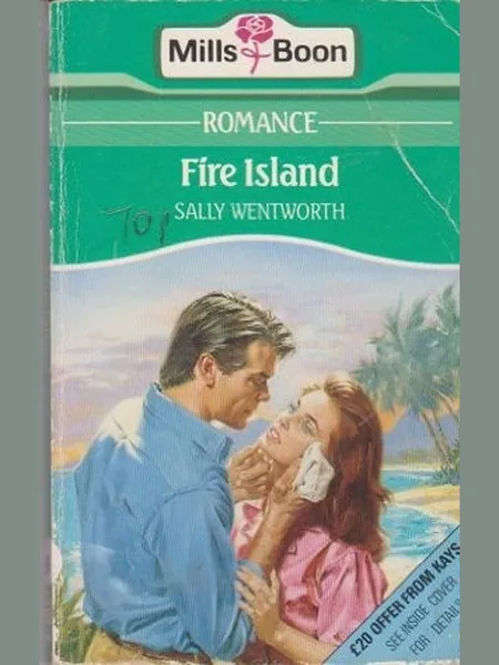 Fire Island, cover of another edition (the Mills & Boon 1989 cover is not yet photographed)