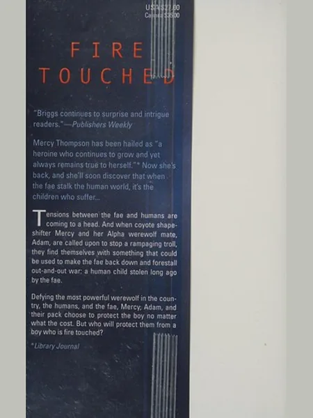 Fire Touched first edition cover, Ace Books 2016