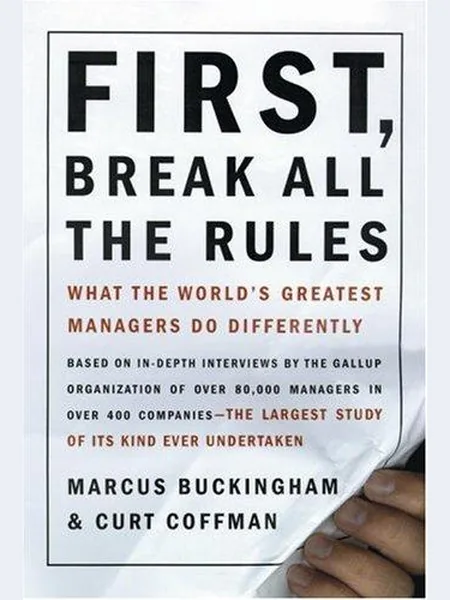 First, Break All the Rules first edition cover, Simon & Schuster 1999