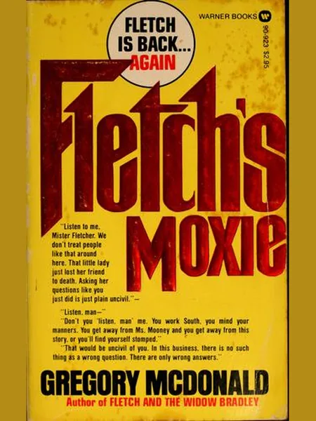 Fletch's Moxie first edition cover, Warner Books 1982