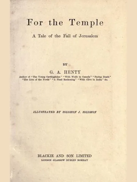 For the Temple cover, Blackie 1887