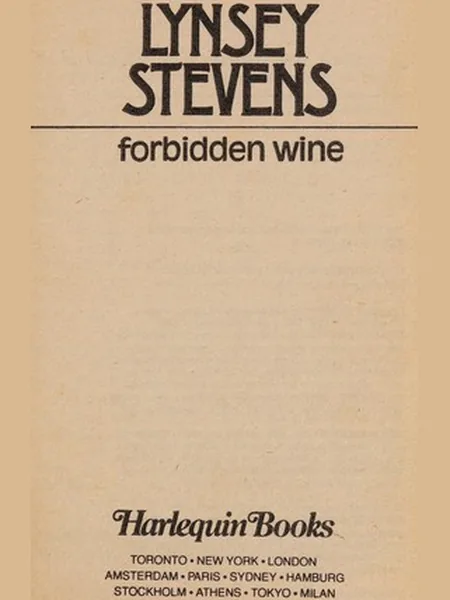 Forbidden Wine cover
