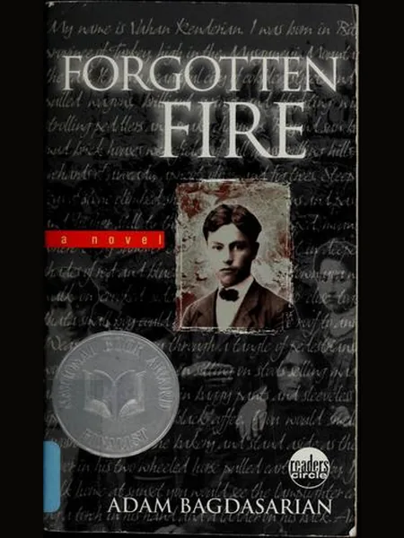 Forgotten Fire first edition cover, Laurel Leaf 2000