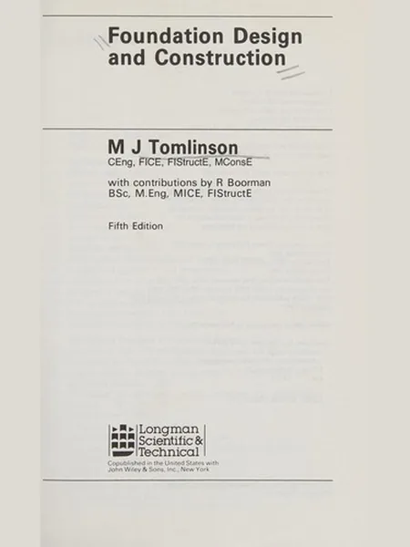 Foundation Design and Construction cover