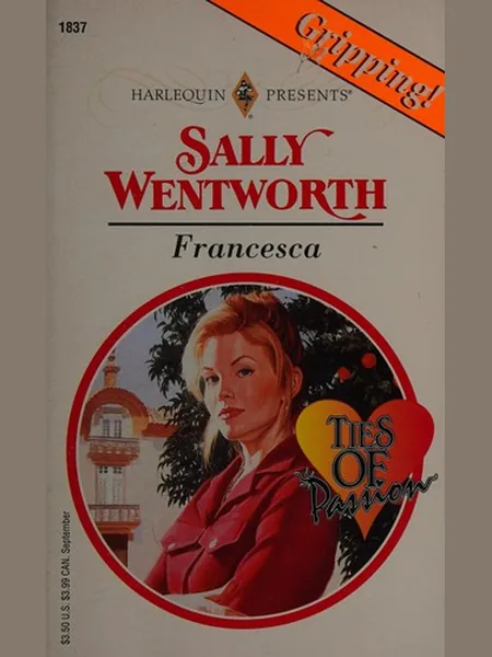Francesca, cover of another edition (the Mills & Boon 1995 cover is not yet photographed)