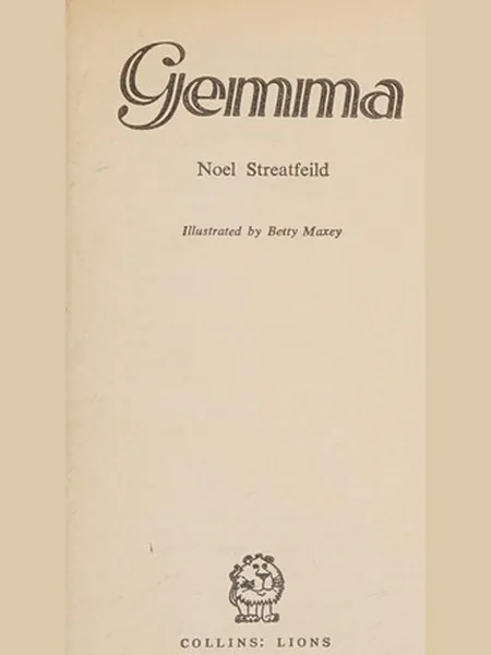 Gemma, cover of another edition (the Collins Armada Lions, 1973 1973 cover is not yet photographed)