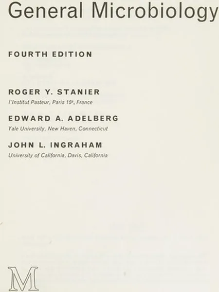 General Microbiology, cover of another edition (the Macmillan 1958 cover is not yet photographed)