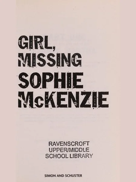Girl, Missing first edition cover, Simon & Schuster 2006
