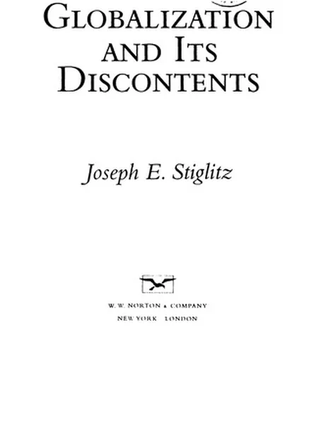Globalization and Its Discontents cover