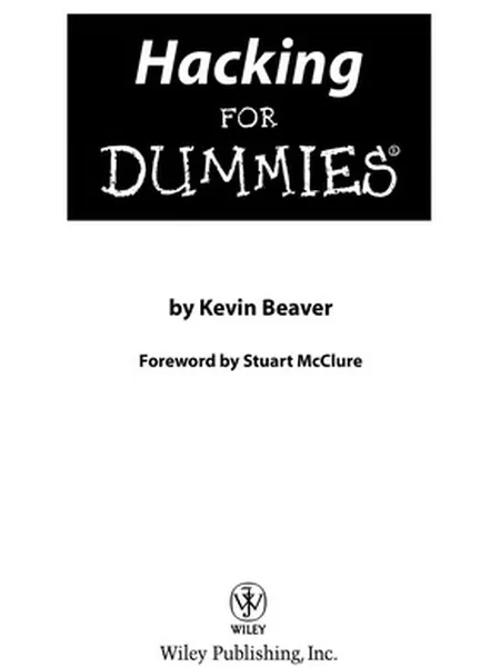 Hacking for Dummies cover