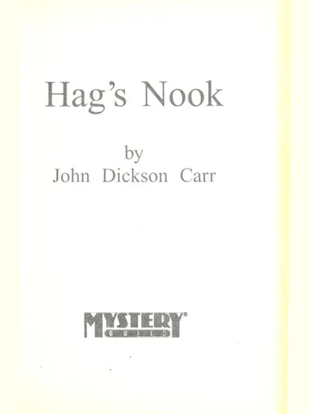 Hag's Nook cover