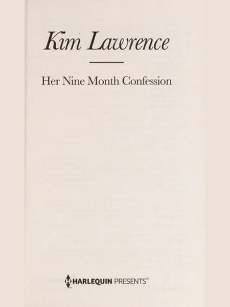 Her Nine Month Confession cover