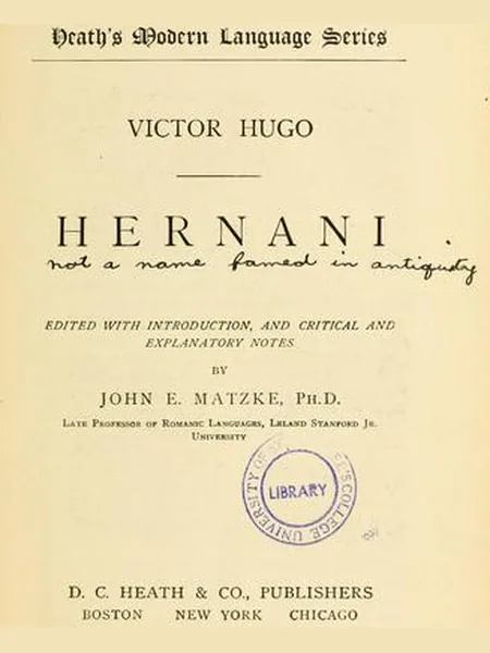 Hernani cover