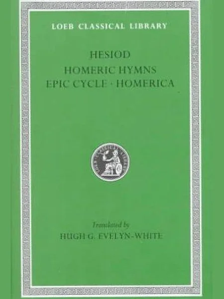 Hesiod, cover of another edition (the Clarendon Press 1908 cover is not yet photographed)
