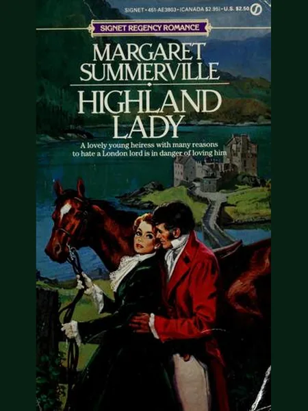 Highland Lady first edition cover, Signet 1985