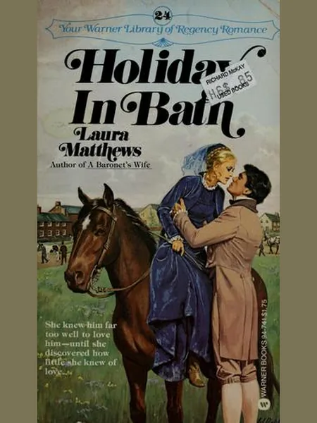 Holiday in Bath first edition cover, Warner Books 1981