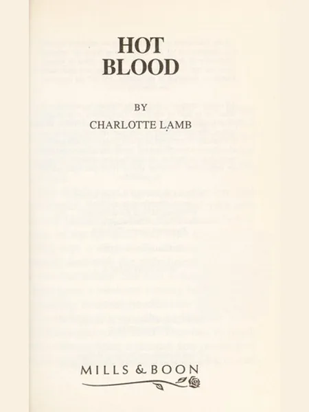 Hot Blood cover, Thorndike Press 1996