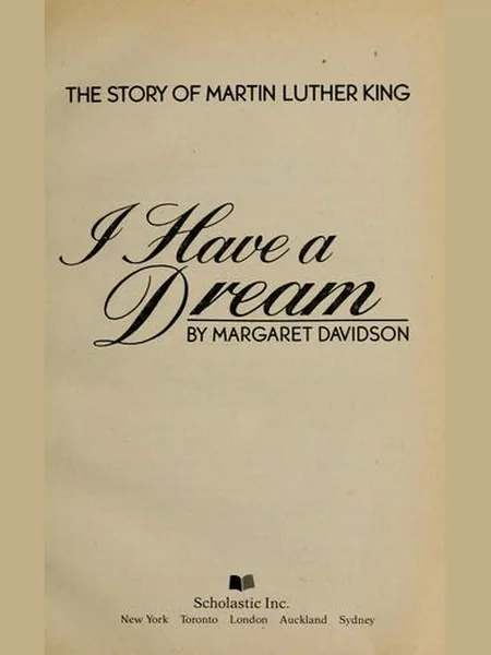 I Have a Dream cover, Scholastic 1986