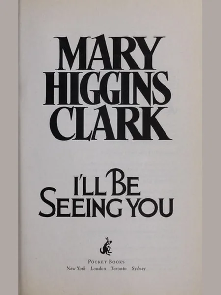 I'll Be Seeing You, cover of another edition (the Simon & Schuster 1993 cover is not yet photographed)