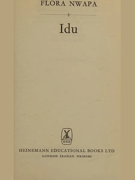 Idu first edition cover, Heinemann 1970