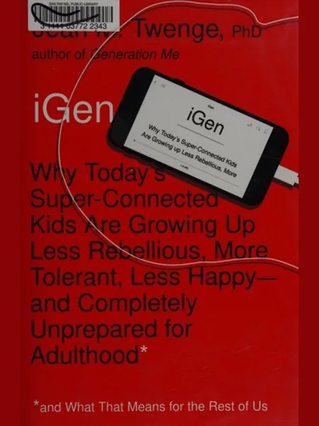 iGen first edition cover, Atria Books 2017
