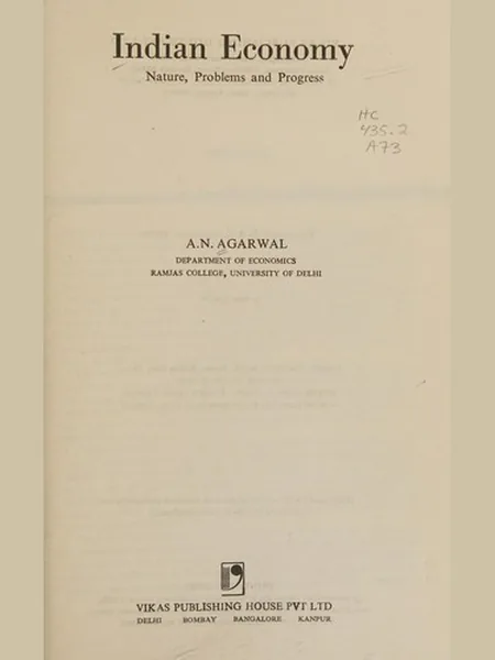 Indian Economy cover