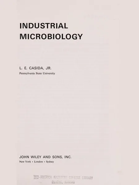 Industrial Microbiology cover